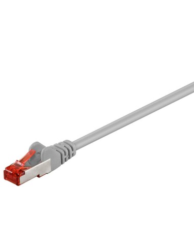 Goobay Cable De Red Cat6  0,15m Gris   S/ftp 2xrj45, Lszh, Cu