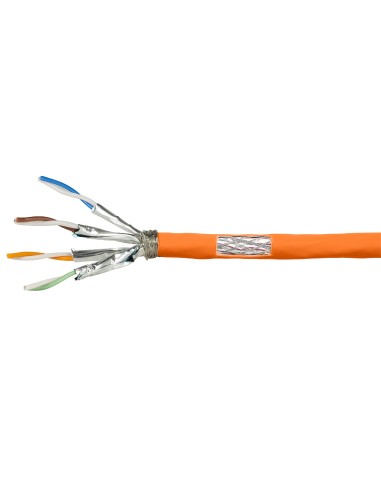 Logilink Cable De Red S/ftp Cat7 Awg23 1000mhz Naranja 200m