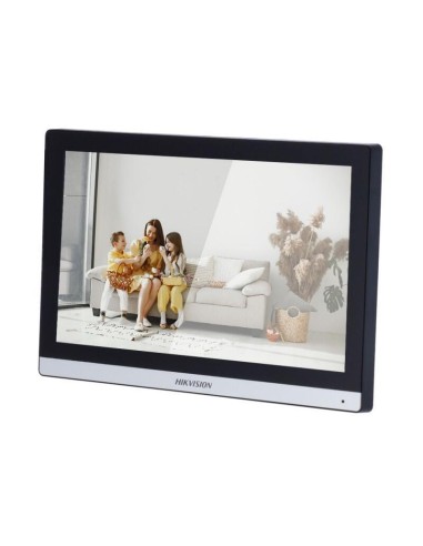 Monitor Videoportero Interior Tft 7" Marco Estrecho Audio Bidireccional Tcp/ip Microsd Superficie 8ch Alarma Hikvision