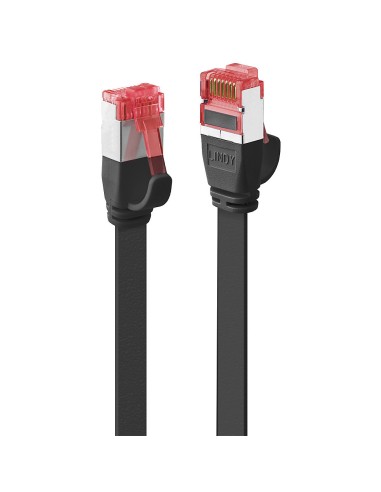 Lindy Cable De Red Cat6 U/ftp Flachband Negro 0.30m