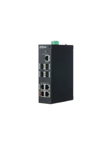 (dh-pfs3409-4gt-v2) Switch Poe 4 Puertos 10/100/1000 +1 Uplink Gigabit +4sfp 96w 802.3at Layer 2