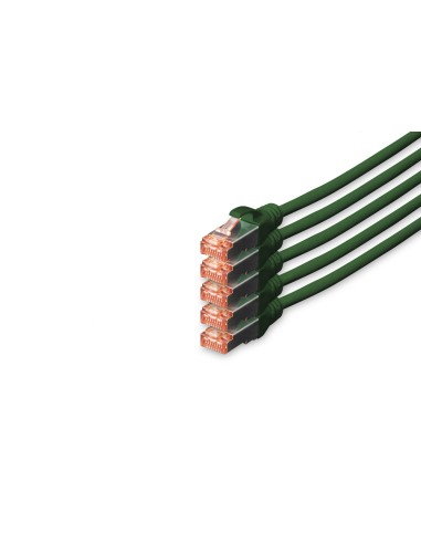 Cable Digitus S-ftp Cat 6 Cu Lszh Awg 27/7 Lenght 10m 5 Pcs Verde