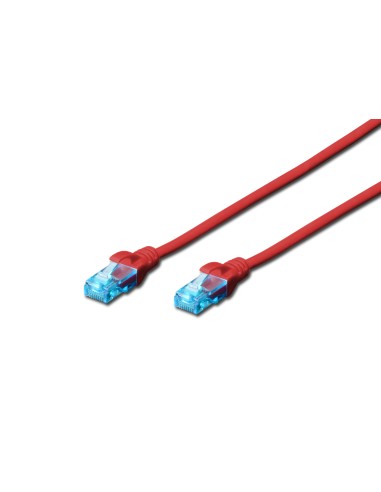 Digitus 2m Cat5e U/utp Cable De Red U/utp (utp) Rojo