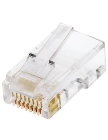 Helos Conector Rj45 8p8c, Vpe 100 Piezas Para Cables Redondos