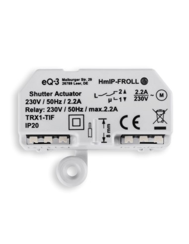 Homematic Ip Actuador De Persiana Enrollable Smart Home Empotrado (hmip-froll), 151347a0