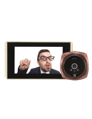 Mirilla Digital Escam C13 Fullhd Cobre