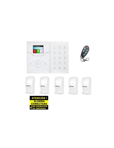 Kit De Alarma Bysecur Ip / Gsm. Central + 5 Pir + Mando