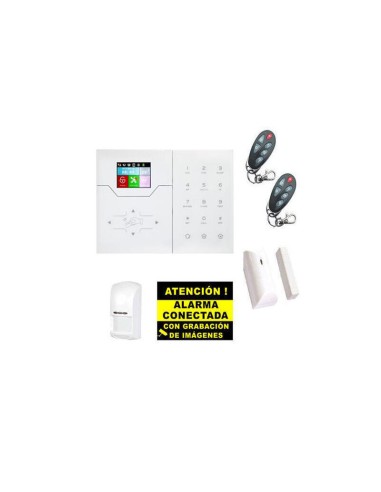 Kit De Alarma Bysecur Ip / Gsm. Central + 1 Pir + 1 Contacto Magnetico + 2 Mandos