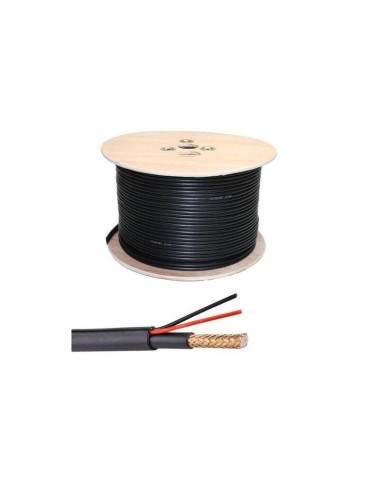 Bobina De 250m Cable Combinado Rg-59 + Alimentación. Libre De Halogenos