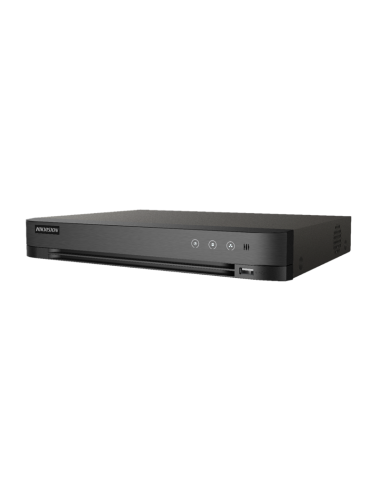 Grabador Dvr 5en1 4ch 8mp+ 4ip 4mp Acusense Audio Vía Coaxial Analítica Vídeo 1hdd 10tb Hikvision