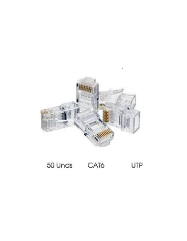 Cromad Conector Para Cable De Red Rj45 Cat.6 Utp 8 50uds.