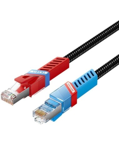 Cable De Red Rj45 Sftp Vention Ikjbf Cat.8 1m Negro