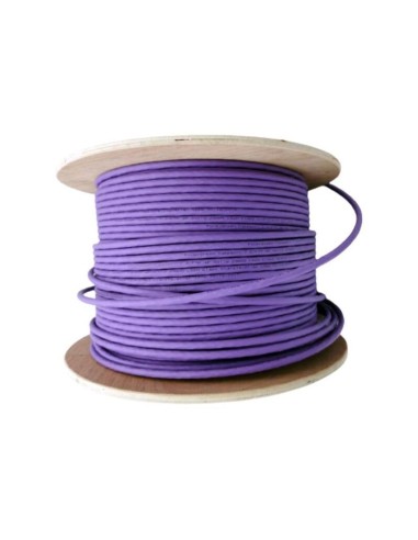 Powergreen Bobina De Cable Cat 7 Sftp 305 Metros Lszh Cobre 100% Pass Test Fluke 23 Awg 305 M Purple