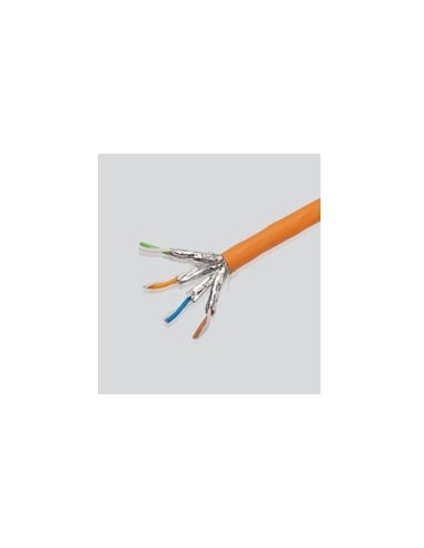 Elmat S/ftp 2x(4x2xawg23) 1200mhz, 100m Cable De Red Naranja Cat7 S/ftp (s-stp)