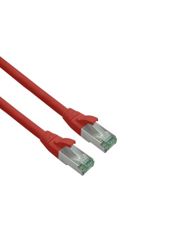 Helos Grs Certificado Cat 6a Cable De Red Con Cat 7 Rohkabel Tpe Rojo 0,15m