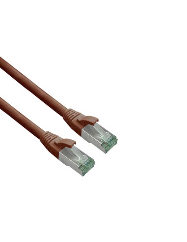 Helos Grs Certificado Cat 6a Cable De Red Con Cat 7 Rohkabel Tpe Braun 0,15m