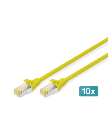 Cat 6a S/ftp Patch Cord10p Awg Cabl 26/7 2 M 10 Pieces Yellow