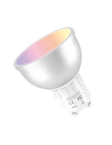 Bombilla Inteligente Muvit Io Miobulb014 Wifi 5w Gu10 400lm Luz Multicolor Compatible Asistentes De Voz Google / Alexa