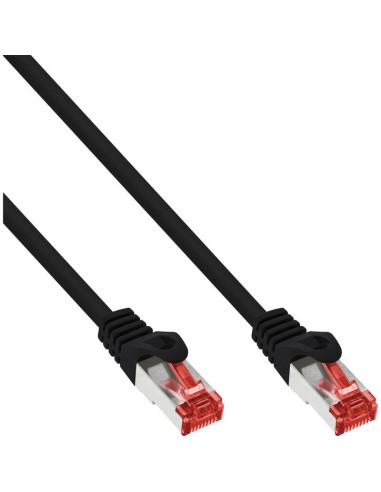 Cable De Red Inline S/ftp Pimf Cat.6 250mhz Pvc Cca Negro 0.25m