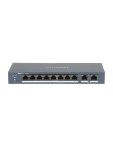 Switch Poe 8 Puertos 100mbps 2p Gigabit Rj45 Hikvision