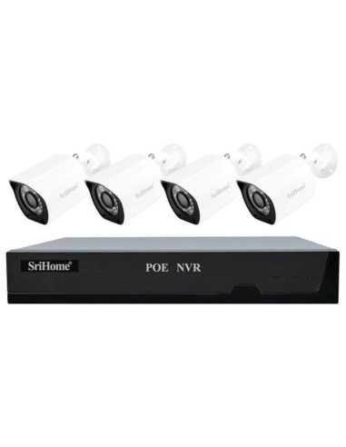 Kit De Videovigilancia Grabador Sricam Nvs005 4 Cámaras Sh034b