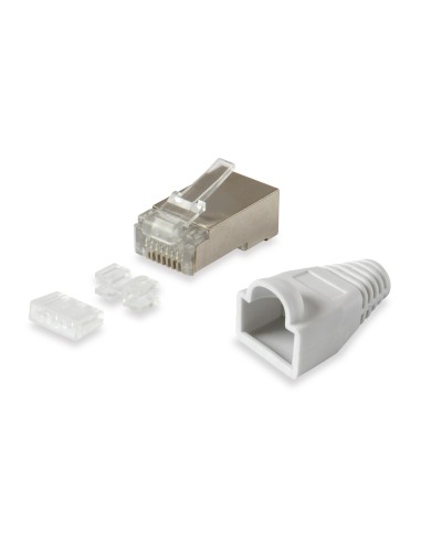 Kit 100 Conectores Rj45 Equip Categoria 6  Fpt Con Guia Y Capuchon