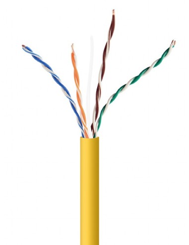 Gembird Cable De Red Utp Solid Cat. 5 Cca 305m Roll Amarillo Upc-5004e-sol-y