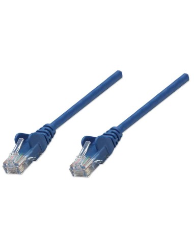 Intellinet Patchkabel Rj45 U/utp Cat6 0.50m Hebelschutz Blau