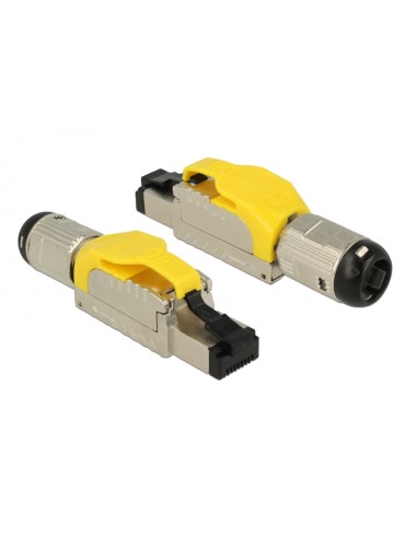 Delock Montaje De Enchufe Rj45 Cat.6a En Metal 86287