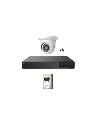 Kit Cctv 4 Cámaras Domo Preconfigurado Tvt 1080p