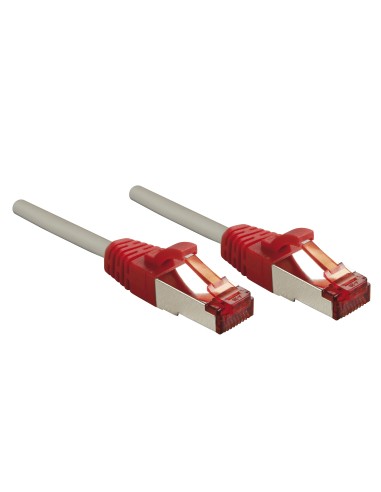 Lindy Cable De Red Cat6 Crossover S/ftp Gris/rojo 3.00m