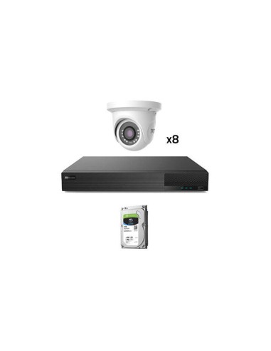 Kit Cctv 8 Cámaras Domo Preconfigurado Tvt 1080p