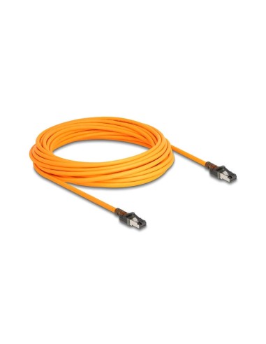 Delock 80418 Cable De Red Rj45 Con Función De Buscador De Puerto Usb Type-c Self Tracing Cat.6a S/ftp 10 M Naranja