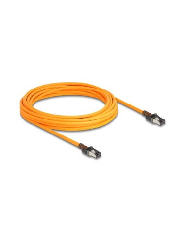 Delock 80415 Cable De Red Rj45 Con Función De Buscador De Puerto Usb Type-c Self Tracing Cat.6a S/ftp 7,5 M Naranja