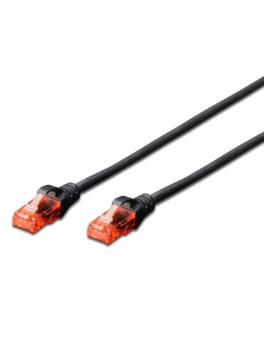 Cable Red Ewent Latiguillo Rj45 Utp Cat6 3m Negro