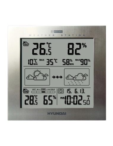 Hyundai Ws 2244 M Estación Meteorológica Digital Plata