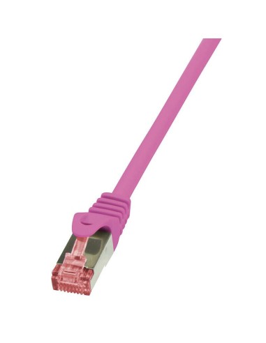 Logilink Cable De Red Cat6 S/ftp Awg27 Pimf Rosa 3,00m