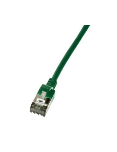 Logilink Patchkabel Cat6a Stp Tpe Slimeline Verde 0.3m