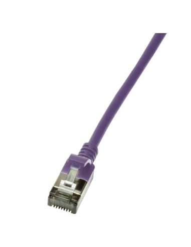 Logilink Slim U/ftp Cable De Red 1 M Cat6a U/ftp (stp) Violeta