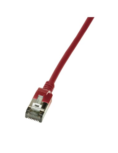 Logilink Patchkabel Cat6a Stp Tpe Slimline Rot 2,0m