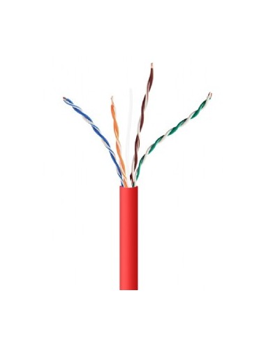 Gembird Cable De Red Utp Solid Cat. 5 Cca 305m Roll Rojo Upc-5004e-sol-r