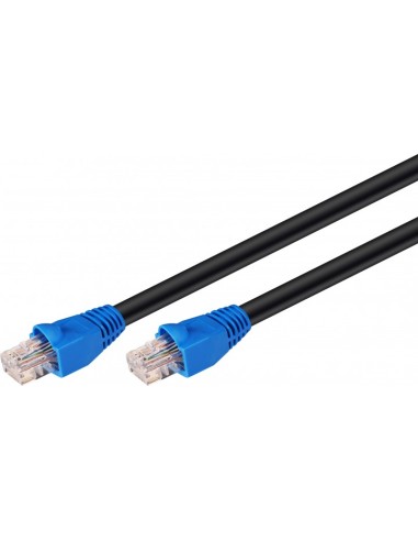 Goobay Cat 6 Latiguillo Exterior U/utp 94389 15 M, Negro