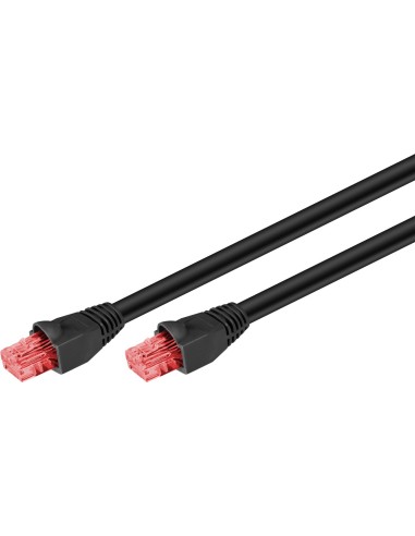 Goobay 55432 Cable De Red 10 M Cat6 U/utp (utp) Negro