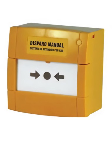 Notifier M3a-y000sg-k013-65 Pulsador Kac Disparo De Extinción En-12094-3. Color Amarillo