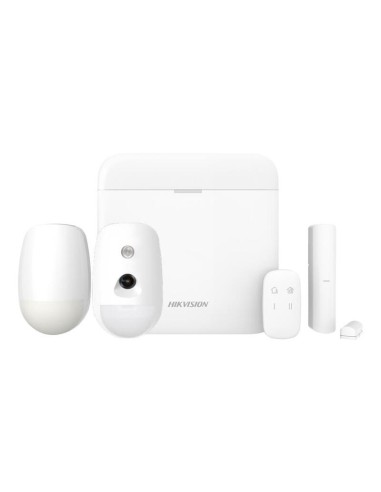 Kit Promo Axpro 868mhz 64 Zonas Hikvision Panel + Pircam + Pir + Mando + Contacto