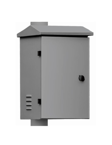 Global Baculo-caja-sh-22-gris Integration Cabinet. Caja De Acero 350x450x250 Para Báculo De 6m. Color Gris