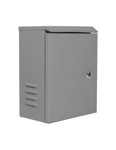 Global Baculo-caja-sh-41-gris Distribution Box. Caja De Acero 300x400x180 Para Báculos De 3.5m Y 4.5m. Color Gris