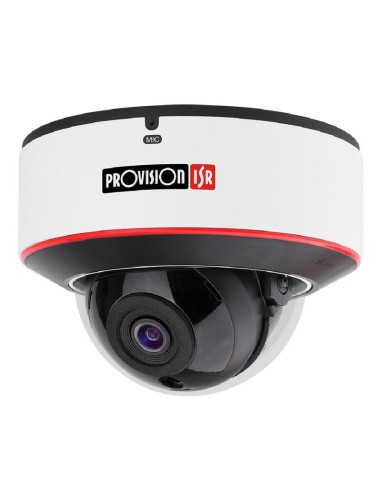 Provision Dai-320ipe-28 Domo Ip 2mp H265 Wdr Ir20m 2.8mm Poe Ip67 Ik10 Mic E/s Dda Y Detección Facial