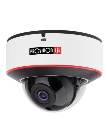 Provision Dai-340ipe-28 Domo Ip 4mp H265 Wdr Ir20m 2.8mm Poe Ip67 Ik10 Mic E/s Dda Y Detección Facial