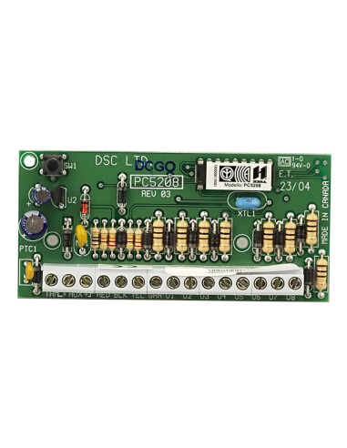 Dsc Pc5208 Módulo De Salidas Programables Pgm De Baja Capacidad (50ma). Grado 2.